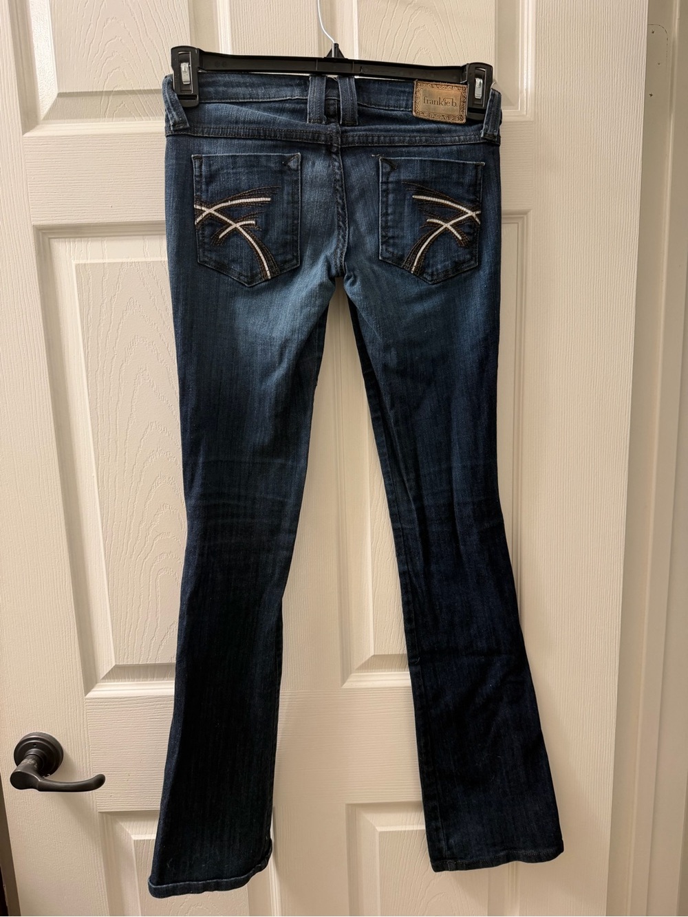 Frankie B. Vintage Low Rise Women’s Dark Blue Bootcut Jeans